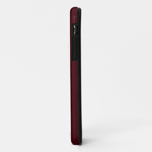 Solid dark red maroon Case-Mate iPhone case (Achterkant/links)