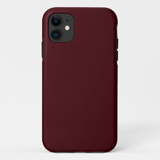 Solid dark red maroon Case-Mate iPhone case (Achterkant)