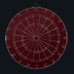 Solid dark red maroon dartbord<br><div class="desc">Solide, donkerrode maroon.</div>