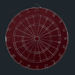 Solid dark red maroon dartbord<br><div class="desc">Solide,  donkerrode maroon.</div>