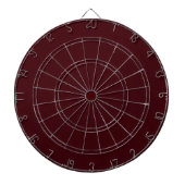 Solid dark red maroon dartbord (Voorkant)