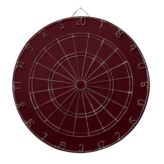 Solid dark red maroon dartbord (Voorkant)