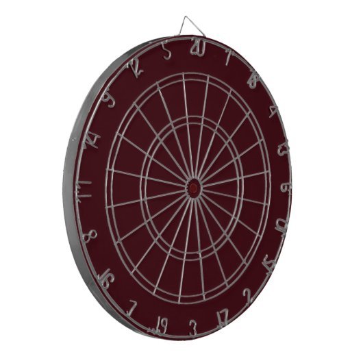 Solid dark red maroon dartbord (Voorkant Links)