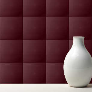Solid dark red maroon tegeltje