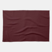 Solid dark red maroon theedoek (Horizontaal)
