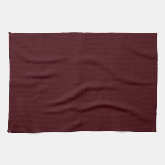 Solid dark red maroon theedoek (Horizontaal)