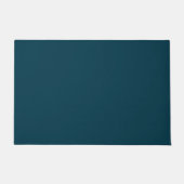 Solid deep aqua teal blue deurmat (Voorkant)