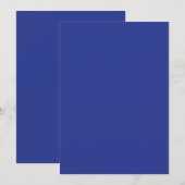 Solid Deep Blue Backdrop | Bold Minimalist Design Aankondiging (Voorkant / Achterkant)