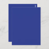 Solid Deep Blue Backdrop | Bold Minimalist Design Briefkaart (Voorkant / Achterkant)