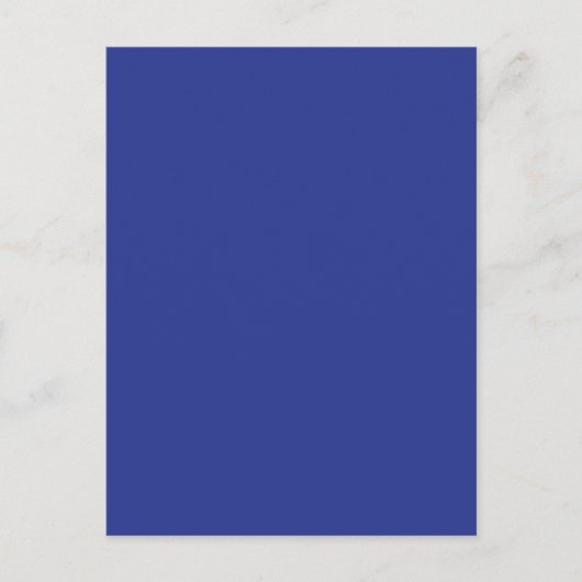 Solid Deep Blue Backdrop | Bold Minimalist Design Briefkaart (Voorkant)