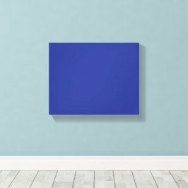 Solid Deep Blue Backdrop | Bold Minimalist Design Canvas Afdruk