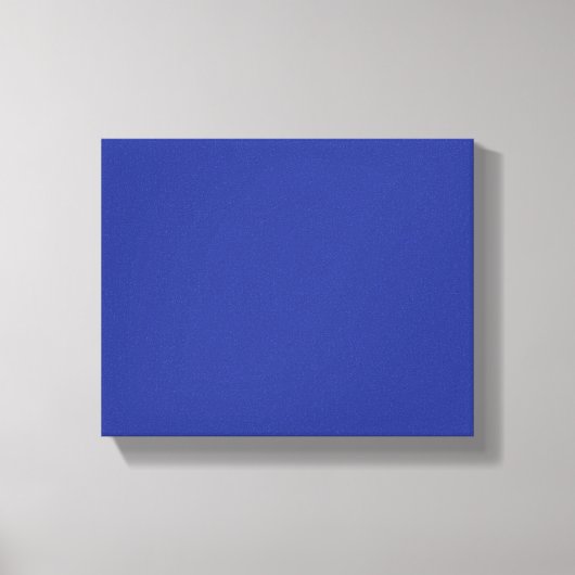 Solid Deep Blue Backdrop | Bold Minimalist Design Canvas Afdruk (Voorkant)