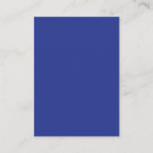 Solid Deep Blue Backdrop | Bold Minimalist Design Contactkaartje (Voorkant)