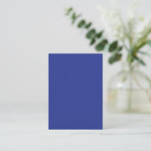 Solid Deep Blue Backdrop | Bold Minimalist Design Contactkaartje (Staand voorkant)