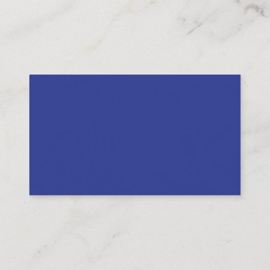 Solid Deep Blue Backdrop | Bold Minimalist Design Informatiekaartje (Achterkant)