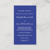 Solid Deep Blue Backdrop | Bold Minimalist Design Informatiekaartje (Voorkant)