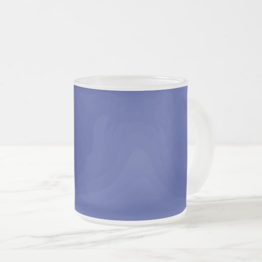 Solid Deep Blue Backdrop | Bold Minimalist Design Matglas Koffiemok (Voorkant rechts)