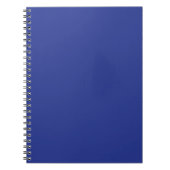 Solid Deep Blue Backdrop | Bold Minimalist Design Notitieboek (Voorkant)
