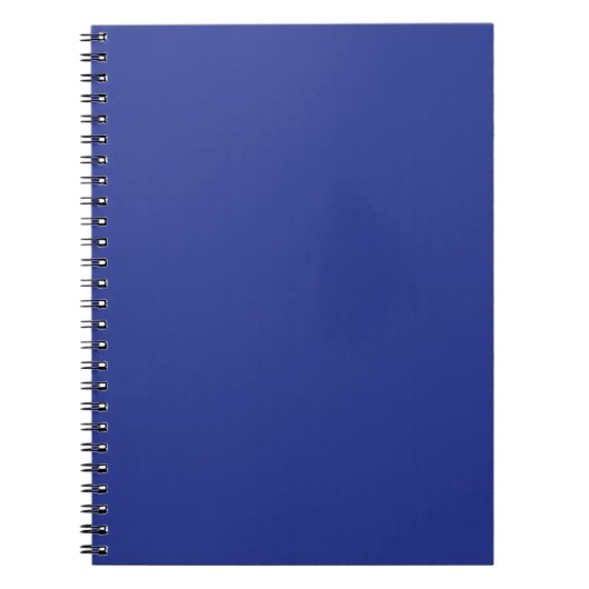 Solid Deep Blue Backdrop | Bold Minimalist Design Notitieboek (Voorkant)