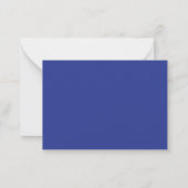 Solid Deep Blue Backdrop | Bold Minimalist Design Notitiekaartje (Achterkant)
