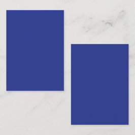Solid Deep Blue Backdrop | Bold Minimalist Design Notitiekaartje