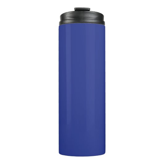 Solid Deep Blue Backdrop | Bold Minimalist Design Thermosbeker (Voorkant)
