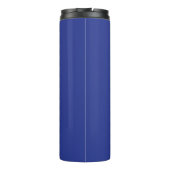 Solid Deep Blue Backdrop | Bold Minimalist Design Thermosbeker (Achterkant)