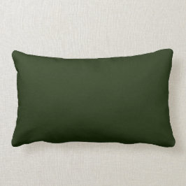 Solid deep forest green kussen