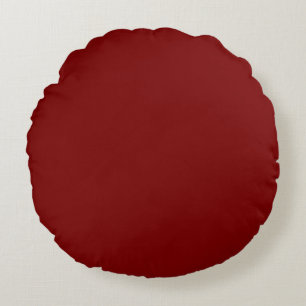 Solid Deep Red Pop van kleur Rond Kussen