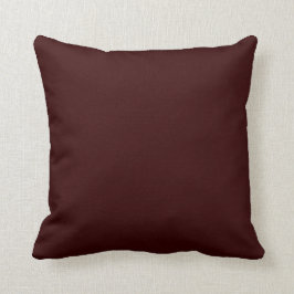 Solid Deep Rich Brown Pop of Color Kussen