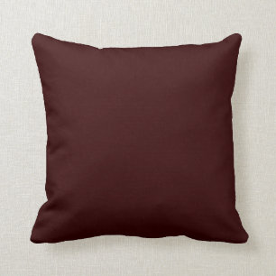 Solid Deep Rich Brown Pop of Color Kussen