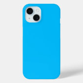 Solid Deep Sky Blue Modern Stijlvol Case-Mate iPhone Case (Achterkant)