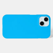 Solid Deep Sky Blue Modern Stijlvol Case-Mate iPhone Case (Achterkant (horizontaal))