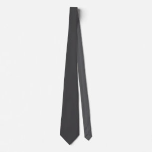 Solid Donkergrijs Elegant Modern Minimalist Stropdas