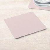 Solid Dusty Pink Light Elegant Minimalist  Kartonnen Onderzetters (Schuin)