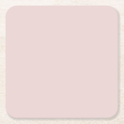 Solid Dusty Pink Light Elegant Minimalist  Kartonnen Onderzetters (Voorkant)
