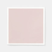 Solid Dusty Pink Light Elegant Minimalist Servet (Voorkant)