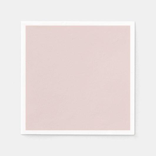 Solid Dusty Pink Light Elegant Minimalist Servet (Voorkant)