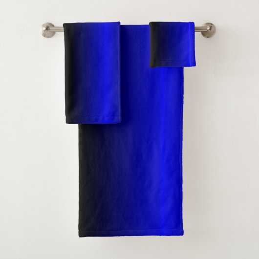 Solid Electric Blue Bad Handdoek (Insitu)