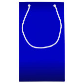 Solid Electric Blue Klein Cadeauzakje (Achterkant)
