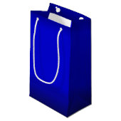 Solid Electric Blue Klein Cadeauzakje (Voorkant Gekanteld)