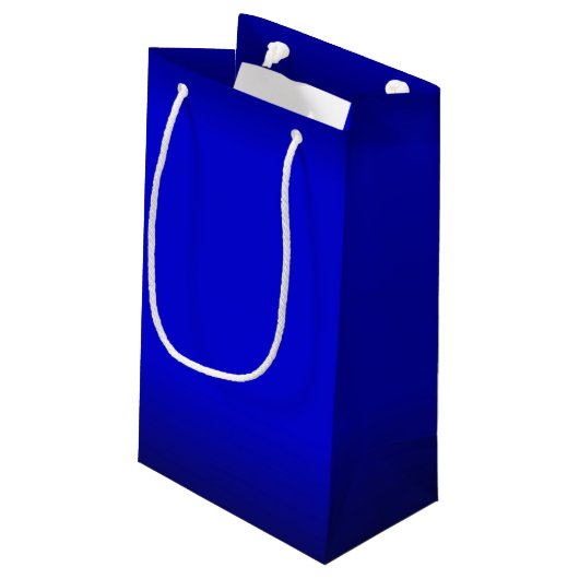Solid Electric Blue Klein Cadeauzakje (Achterkant Gekanteld)