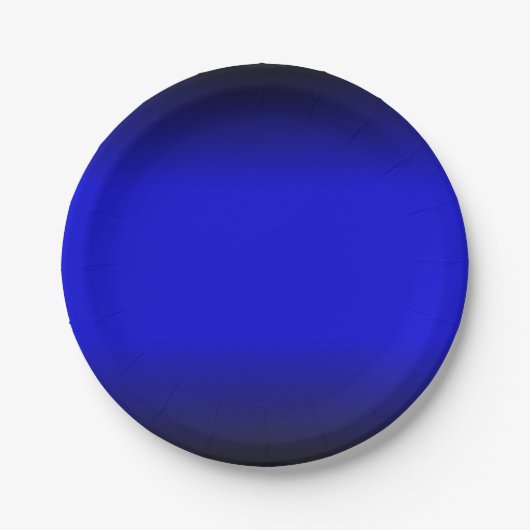 Solid Electric Blue Papieren Bordje (Voorkant)