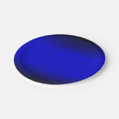 Solid Electric Blue Papieren Bordje (Gekanteld)