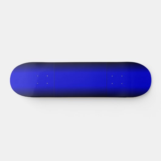 Solid Electric Blue Persoonlijk Skateboard (Horizontaal)