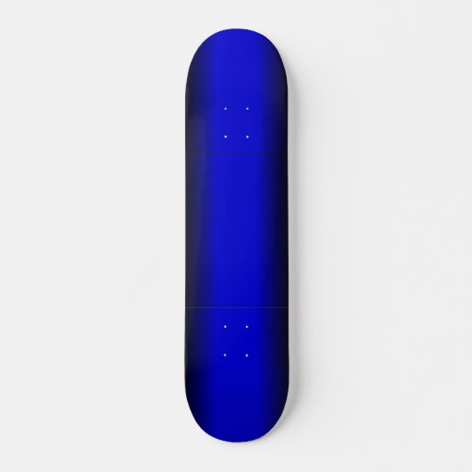 Solid Electric Blue Persoonlijk Skateboard (Voorkant)
