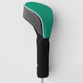 Solid Emerald Green Kleur Golfheadcover (Schuin)