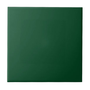Solid Evergreen Green Ceramic Tile Tegeltje