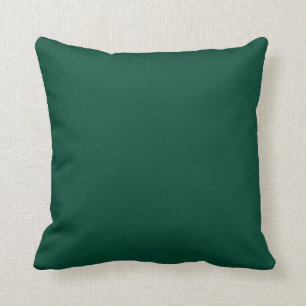Solid Forest Green Pop of Color Kussen