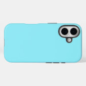 Solid Fresh Aqua Color Case-Mate iPhone Case (Achterkant (horizontaal))